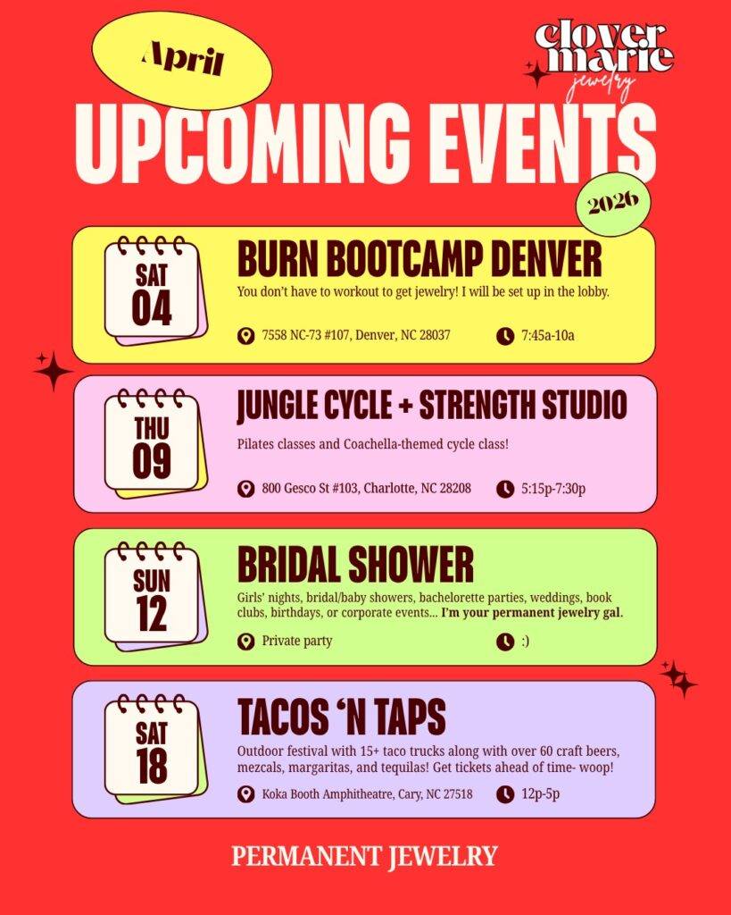 April Schedule